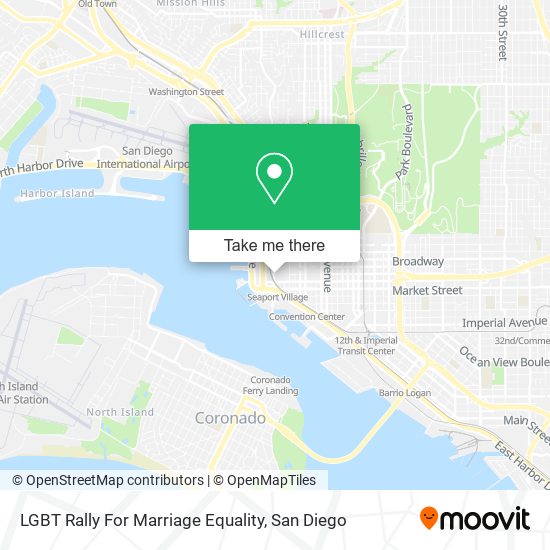 LGBT Rally For Marriage Equality map