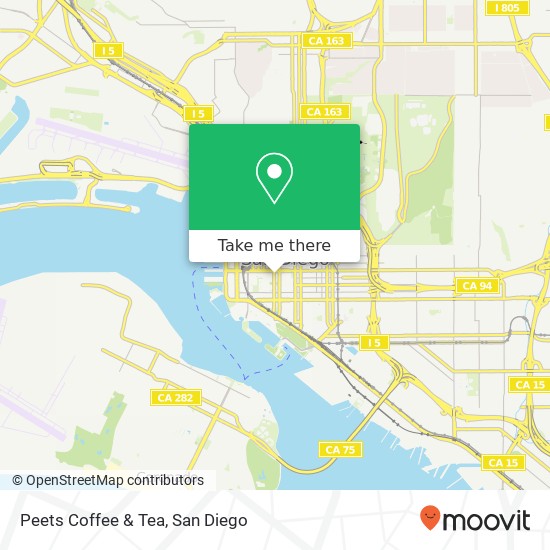 Peets Coffee & Tea map