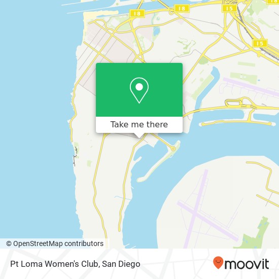 Pt Loma Women's Club map