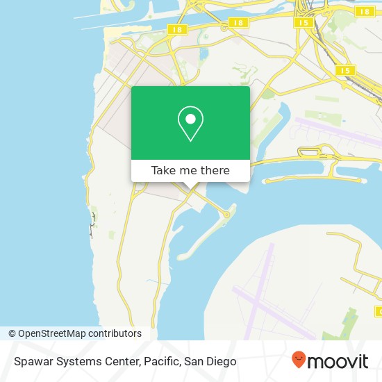 Mapa de Spawar Systems Center, Pacific