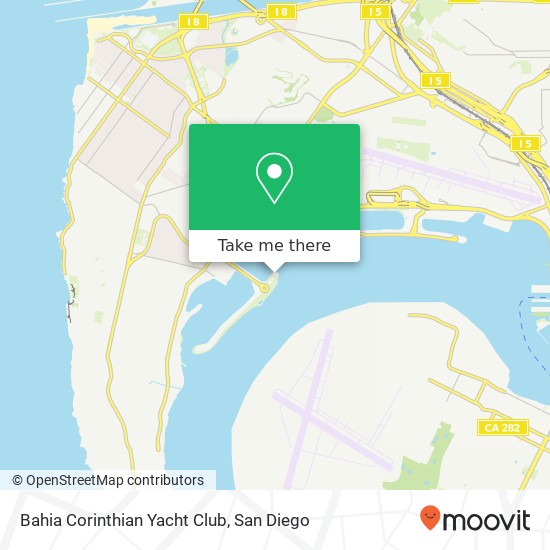 Mapa de Bahia Corinthian Yacht Club