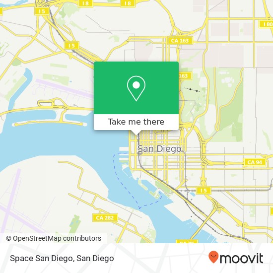 Mapa de Space San Diego