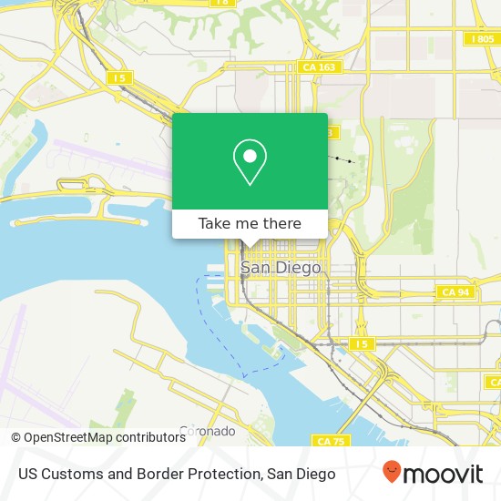 Mapa de US Customs and Border Protection