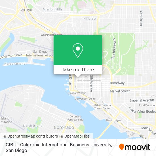 CIBU - California International Business University map
