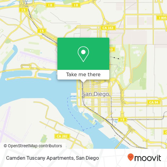 Mapa de Camden Tuscany Apartments