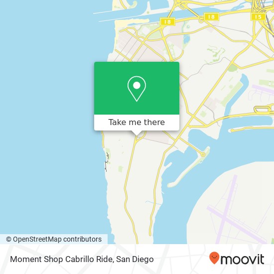 Mapa de Moment Shop Cabrillo Ride