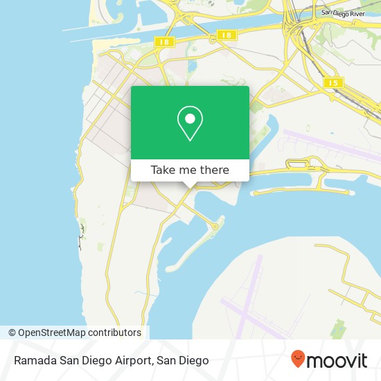 Mapa de Ramada San Diego Airport