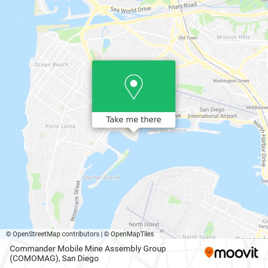 Mapa de Commander Mobile Mine Assembly Group (COMOMAG)