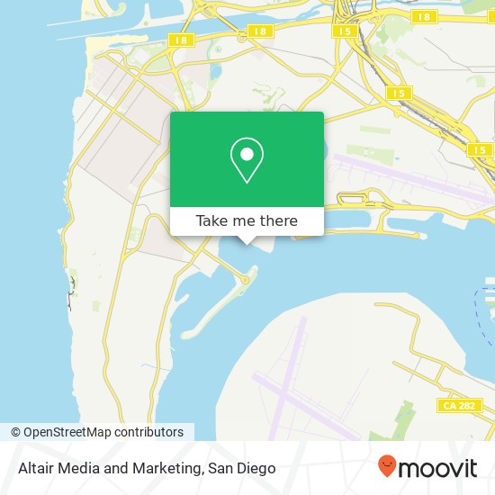 Altair Media and Marketing map