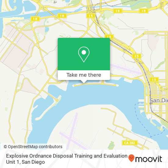 Mapa de Explosive Ordnance Disposal Training and Evaluation Unit 1