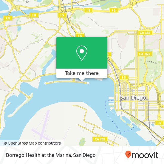 Mapa de Borrego Health at the Marina