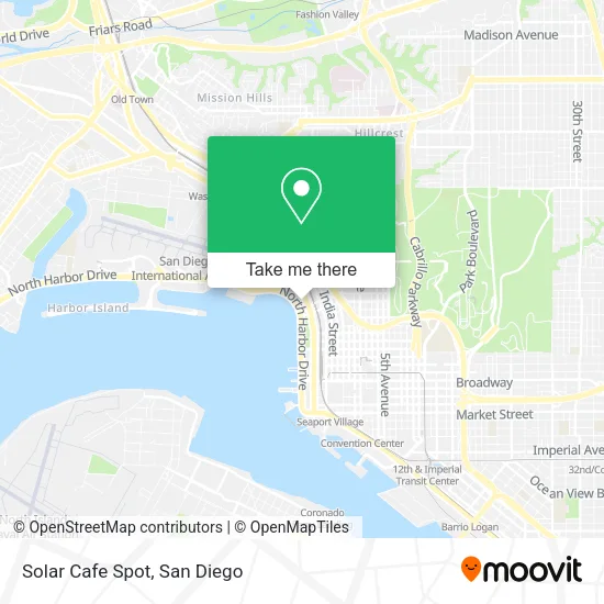 Solar Cafe Spot map