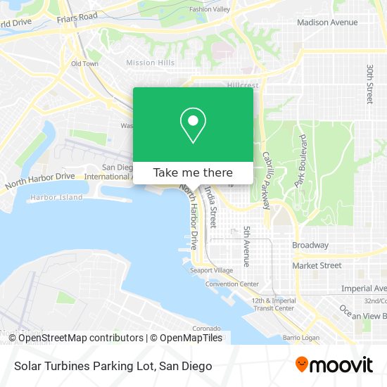 Solar Turbines Parking Lot map