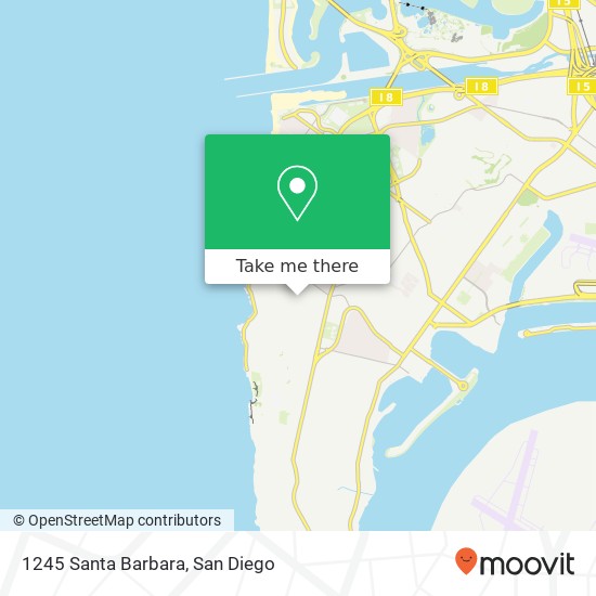 Mapa de 1245 Santa Barbara