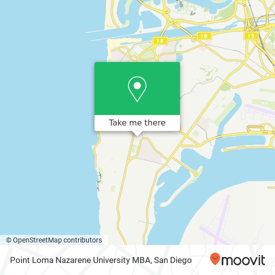 Mapa de Point Loma Nazarene University MBA