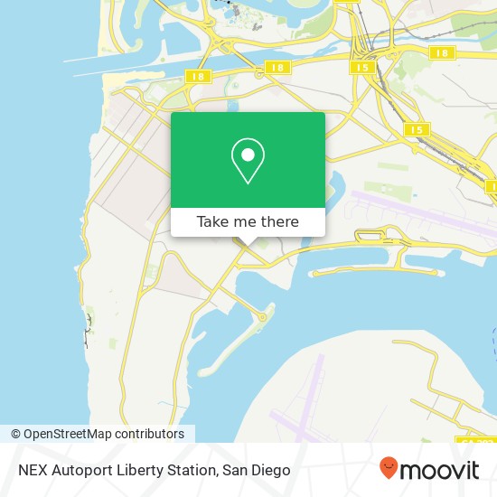 NEX Autoport Liberty Station map