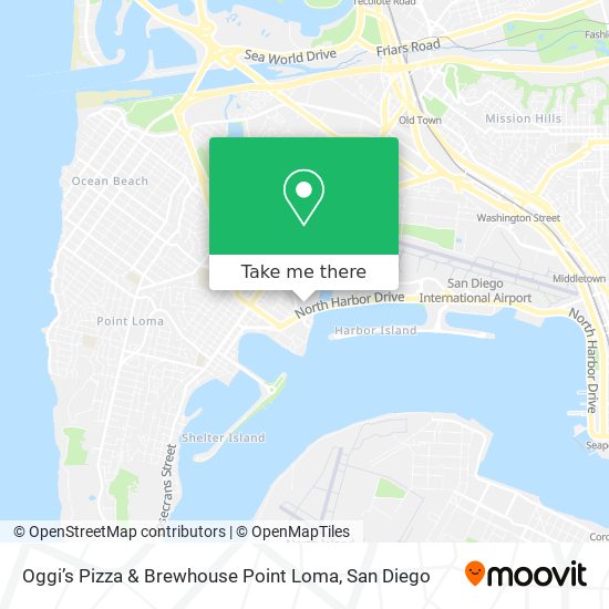Mapa de Oggi’s Pizza & Brewhouse Point Loma