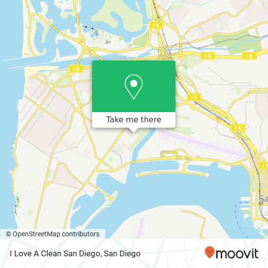 Mapa de I Love A Clean San Diego