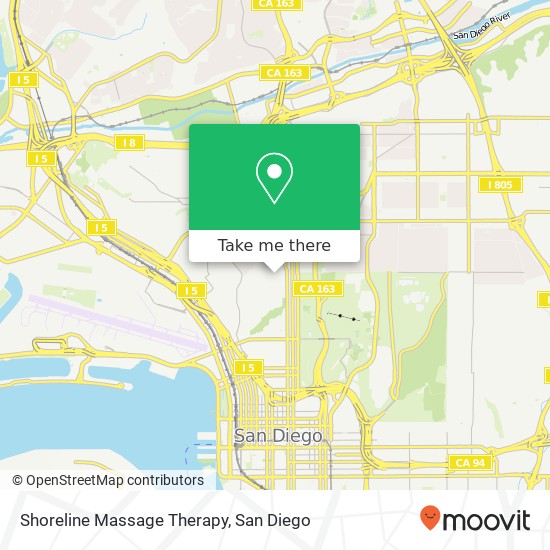 Mapa de Shoreline Massage Therapy