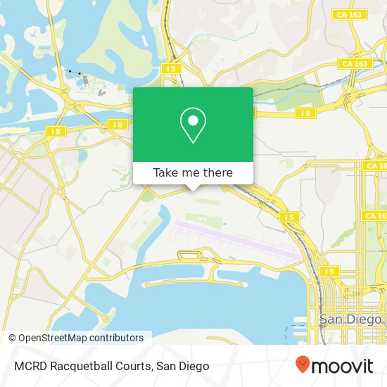 MCRD Racquetball Courts map