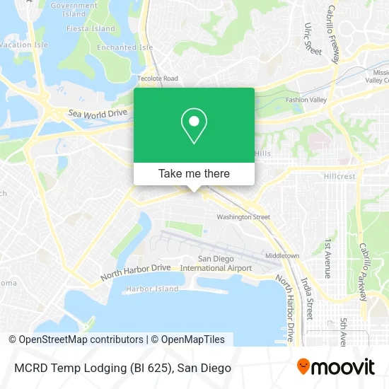 Mapa de MCRD Temp Lodging (Bl 625)
