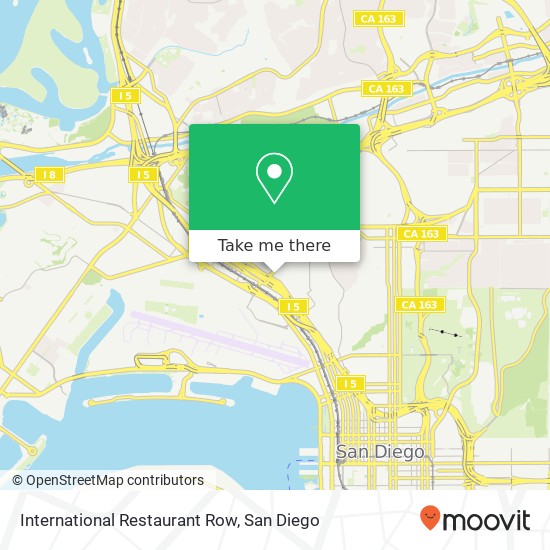 International Restaurant Row map