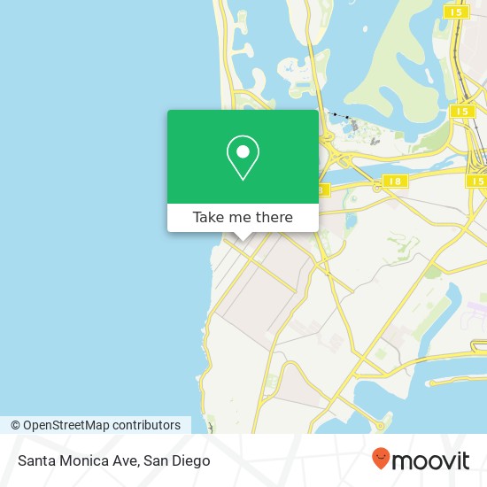 Santa Monica Ave map