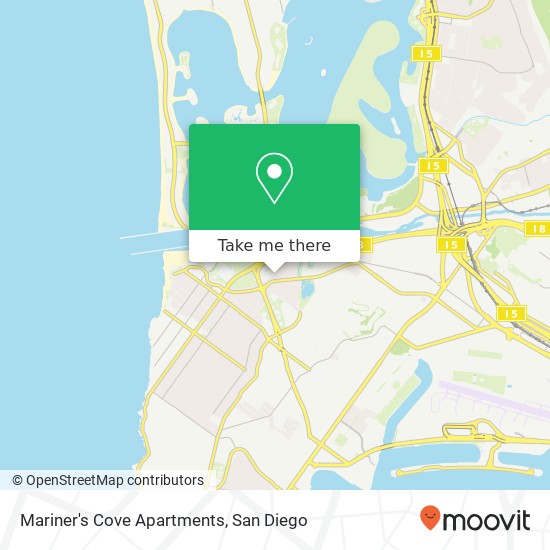 Mapa de Mariner's Cove Apartments