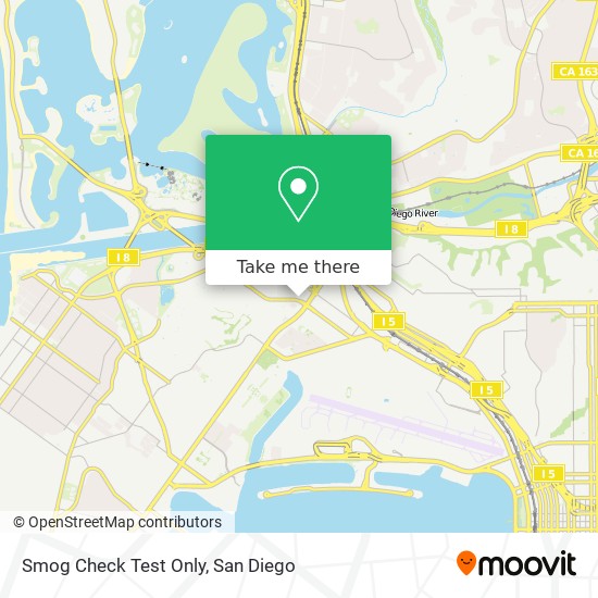 Smog Check Test Only map