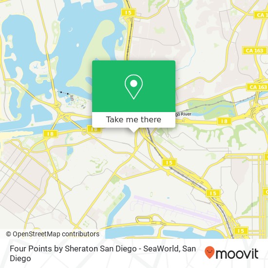 Four Points by Sheraton San Diego - SeaWorld map