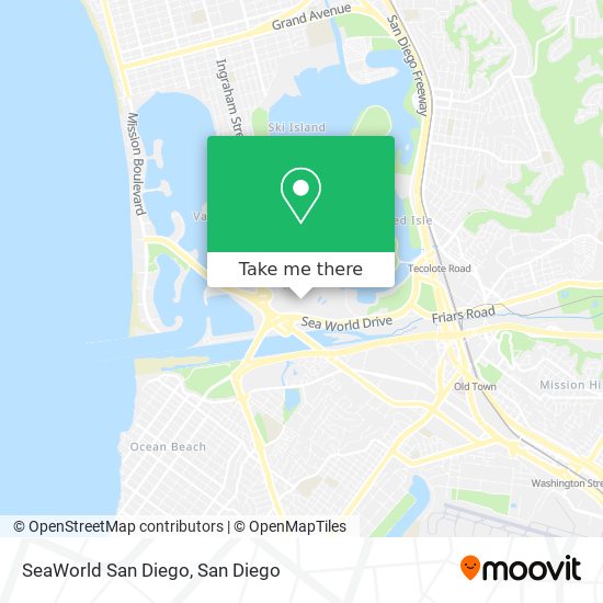 Mapa de SeaWorld San Diego