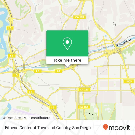 Fitness Center at Town and Country map