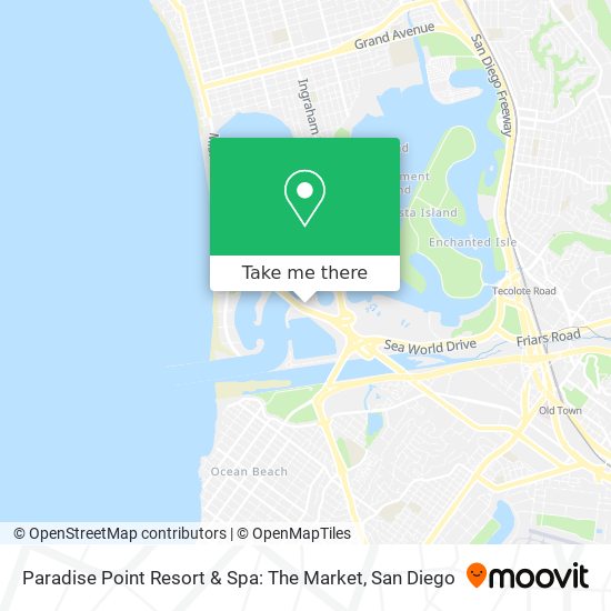 Paradise Point Resort & Spa: The Market map