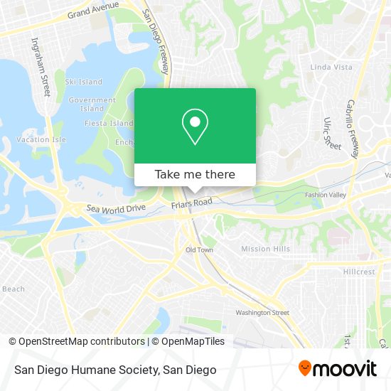 San Diego Humane Society map