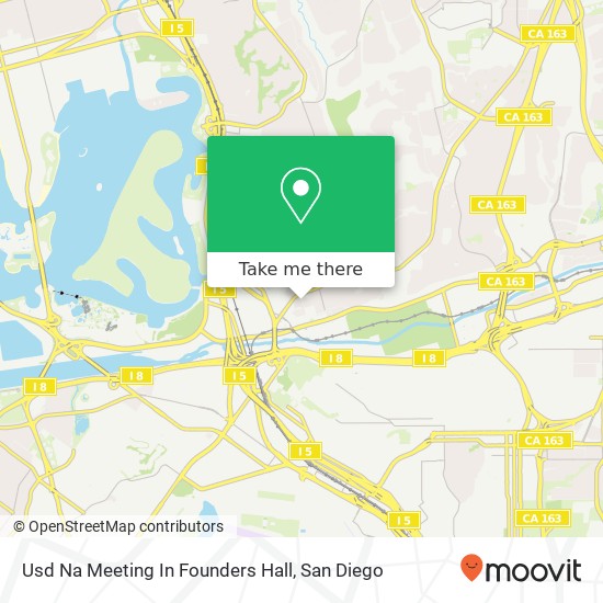 Usd Na Meeting In Founders Hall map