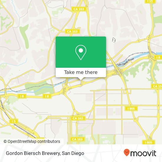 Mapa de Gordon Biersch Brewery