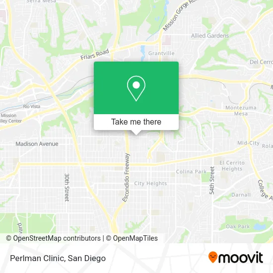 Mapa de Perlman Clinic