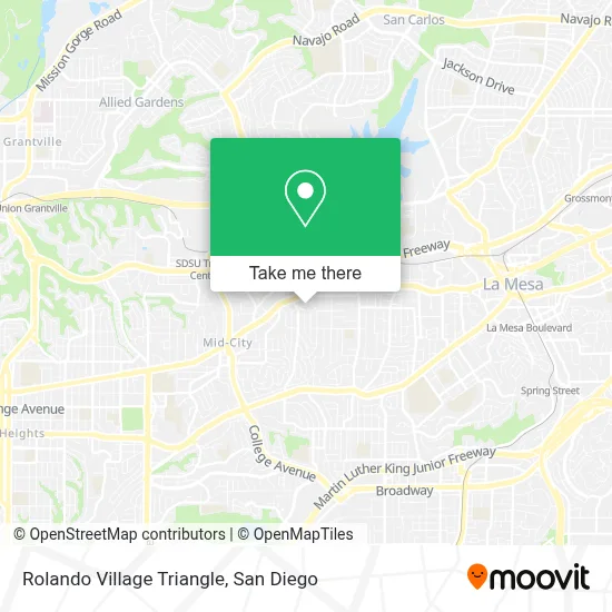 Rolando Village Triangle map