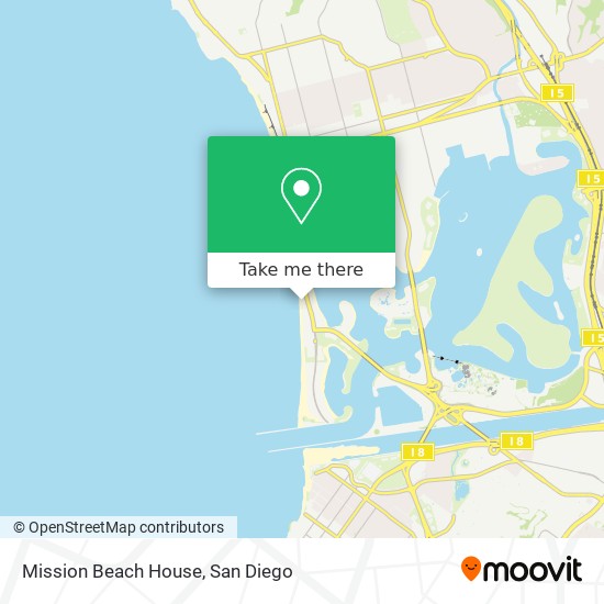 Mapa de Mission Beach House