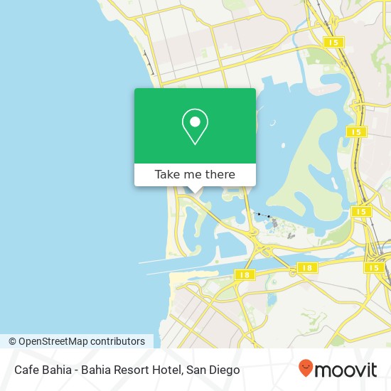 Mapa de Cafe Bahia - Bahia Resort Hotel
