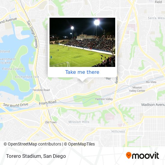 Torero Stadium map