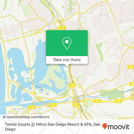 Tennis Courts @ Hilton San Diego Resort & SPA map