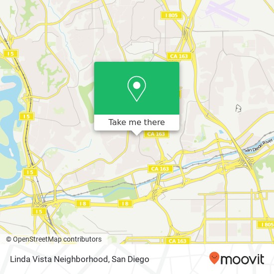 Linda Vista Neighborhood map