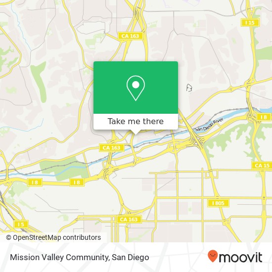 Mission Valley Community map