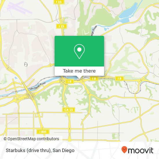 Mapa de Starbuks (drive thru)