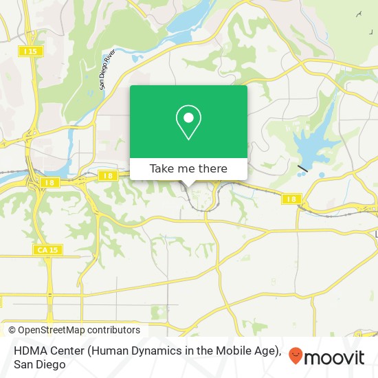 HDMA Center (Human Dynamics in the Mobile Age) map