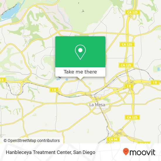 Hanbleceya Treatment Center map