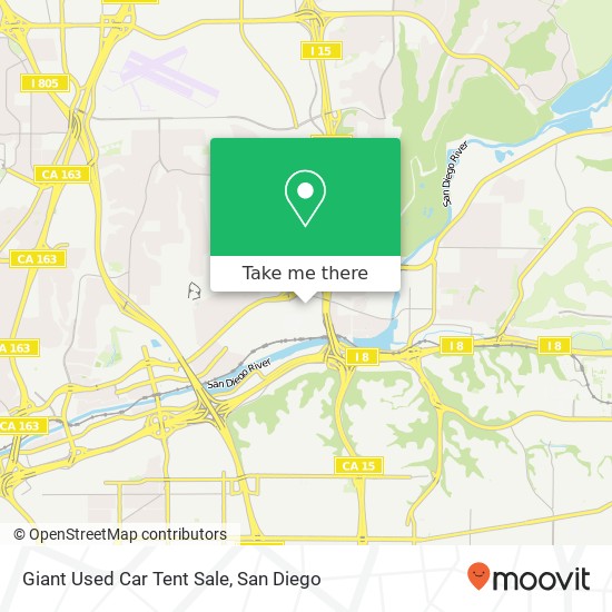 Giant Used Car Tent Sale map