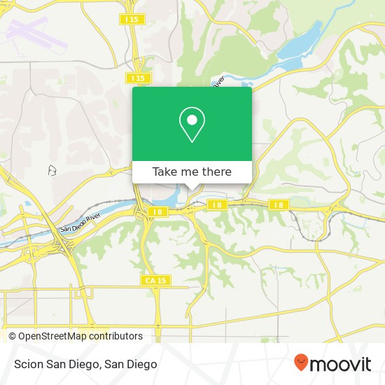 Scion San Diego map