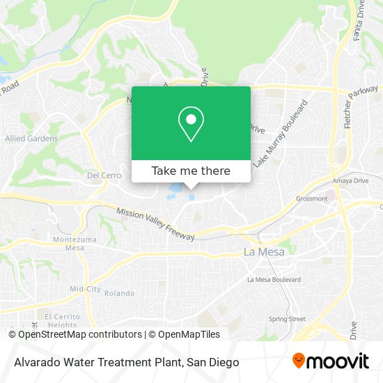 Alvarado Water Treatment Plant map